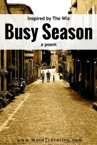 Busy Season a poem