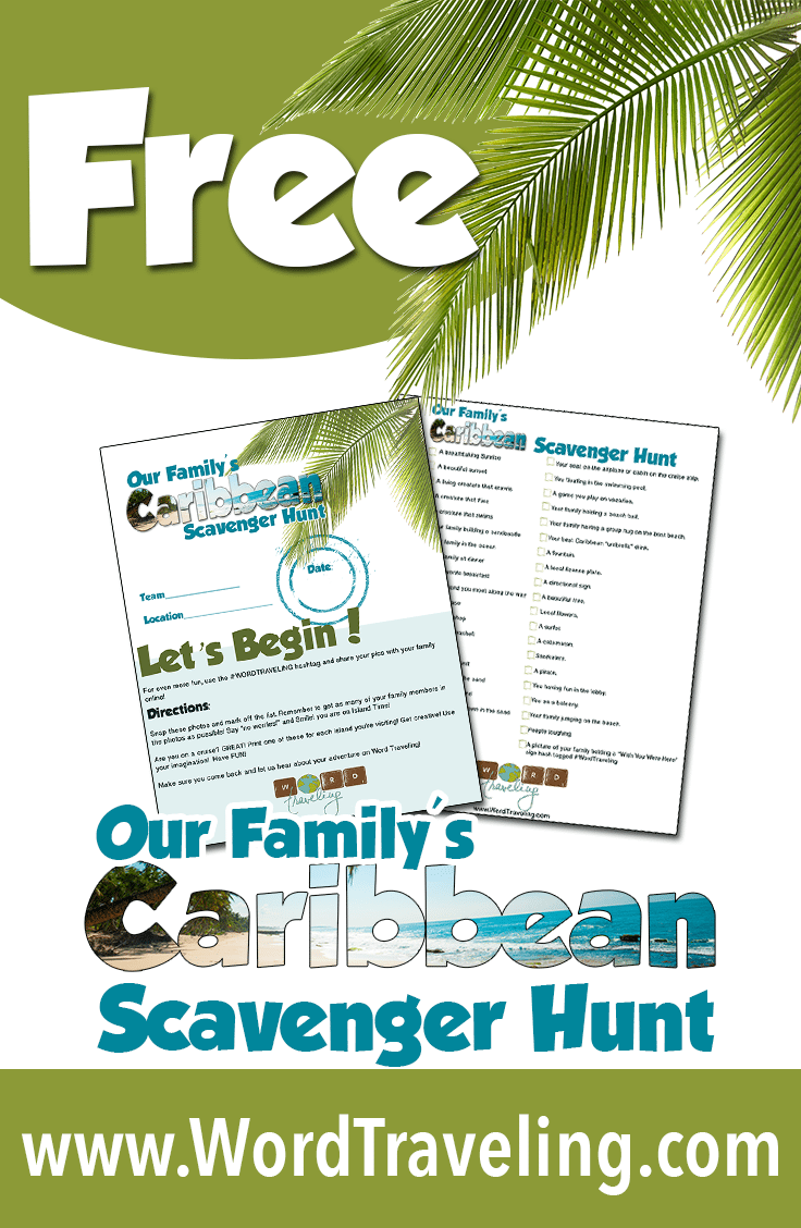 A Caribbean Scavenger Hunt (Part 2) and A FUN & FREE Printable for You!