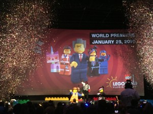 Celebration of Confetti Blasts at the World Premiere of the LEGO Move 4D: A New Adventure