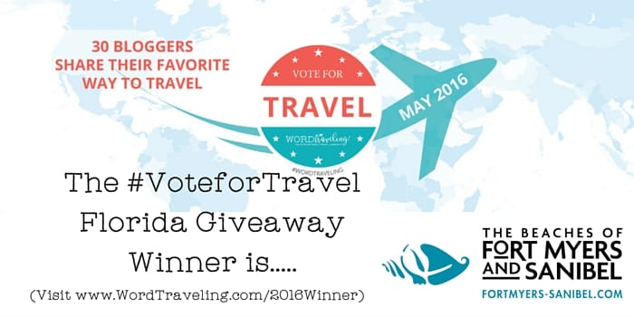 #VoteforTravel Florida giveaway winner