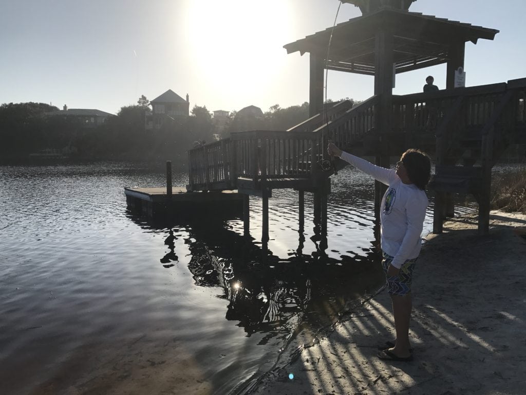 fishing in the dune lakes