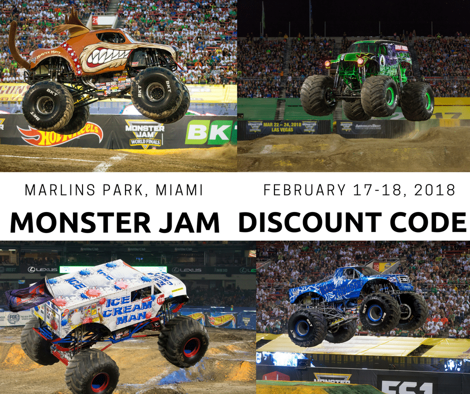 Monster Jam at Marlins Park- February 17-18- Discount Code